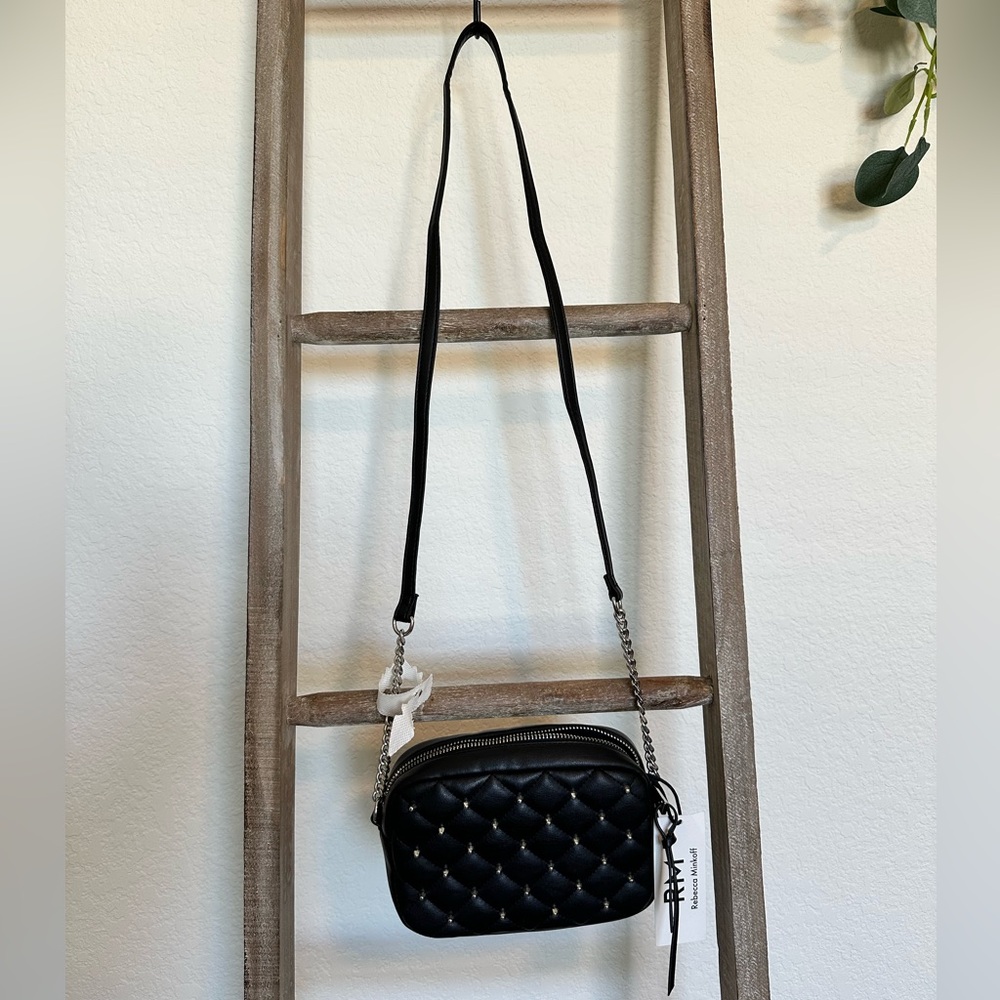Black Quilted Rebecca Minkoff Crossbody Bag NWT